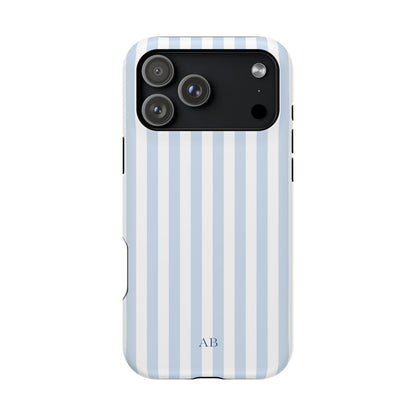 Custom Initials Blue Beau iPhone Case
