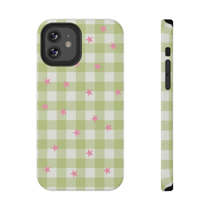Lucky Star Gingham iPhone Case