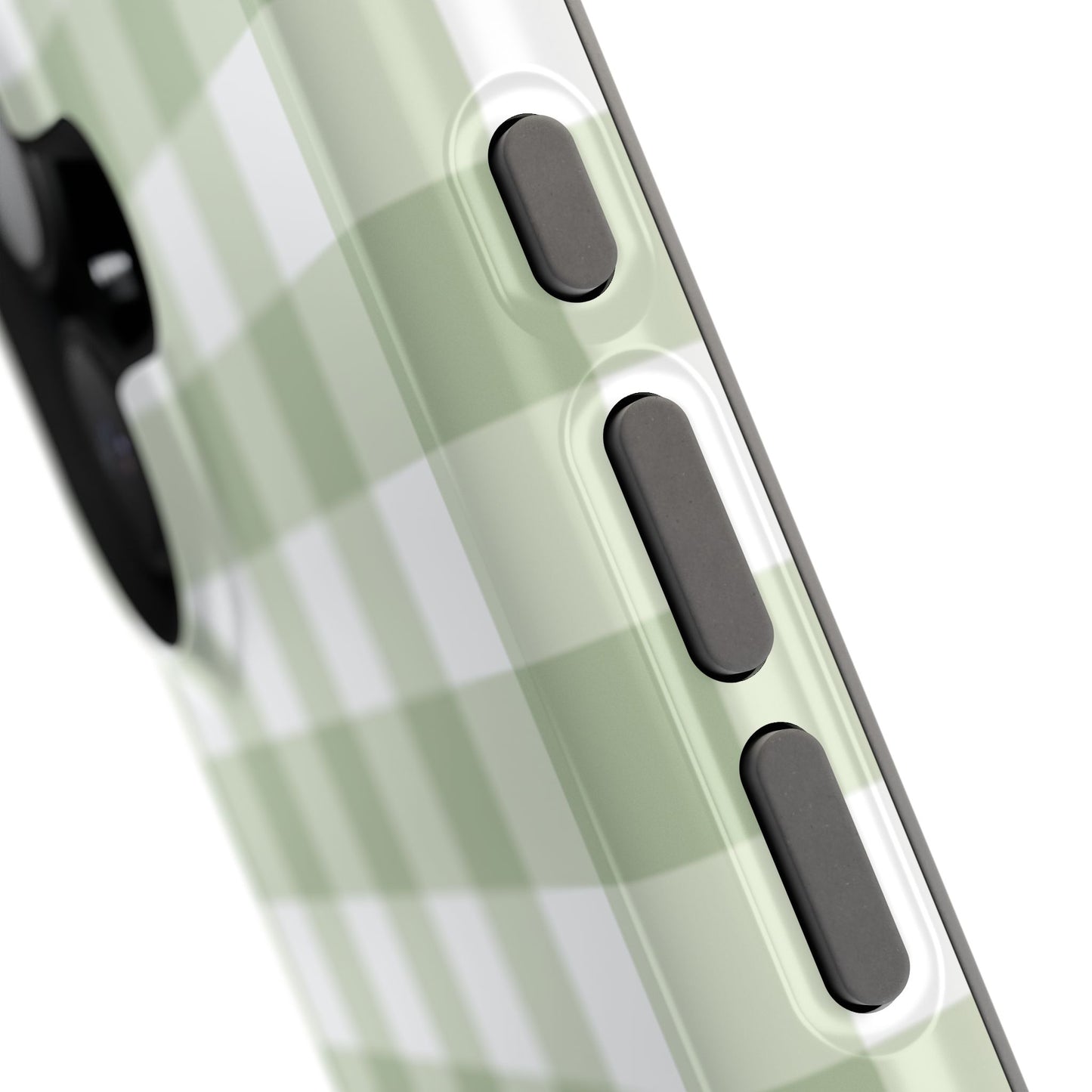 Green Gingham iPhone Case