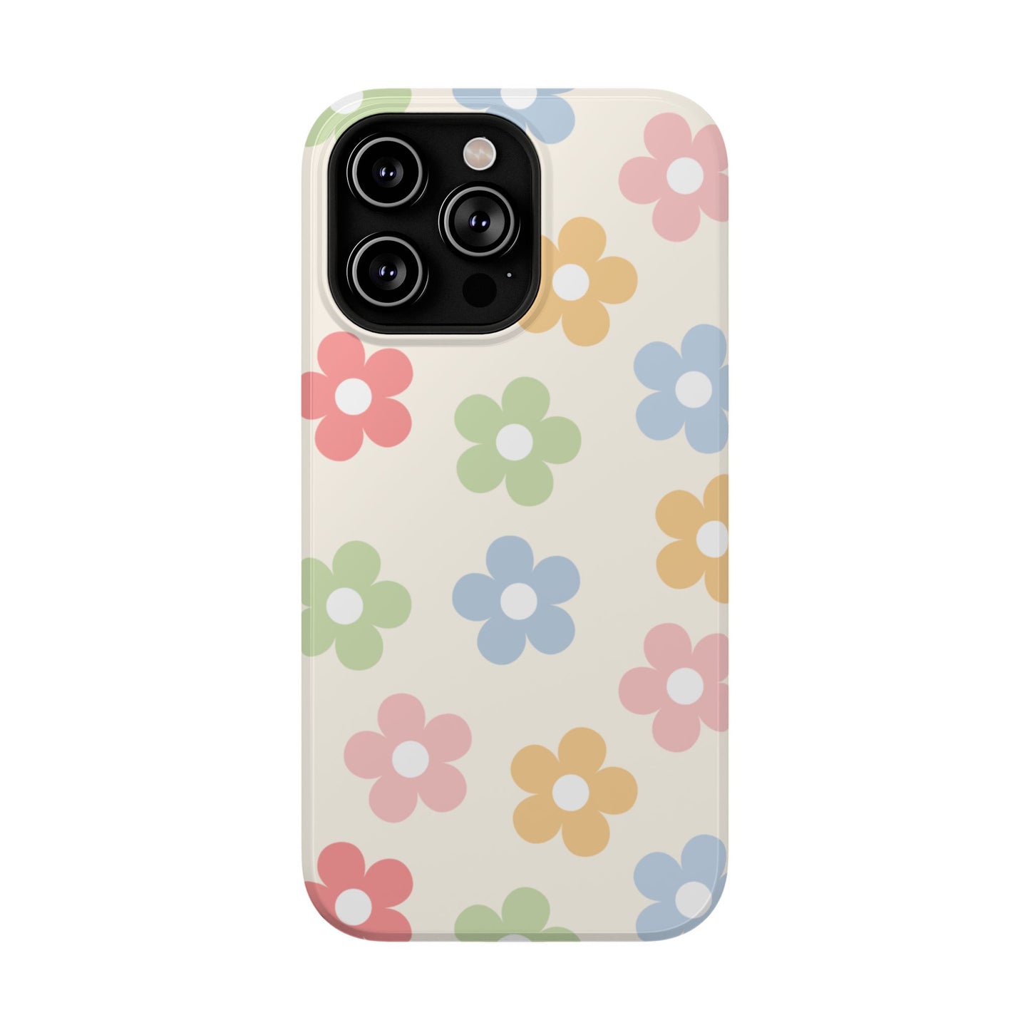 Preppy Retro Flowers iPhone Case