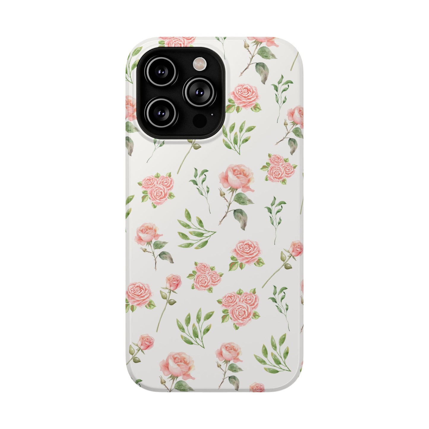 Pink Vintage Roses iPhone Case