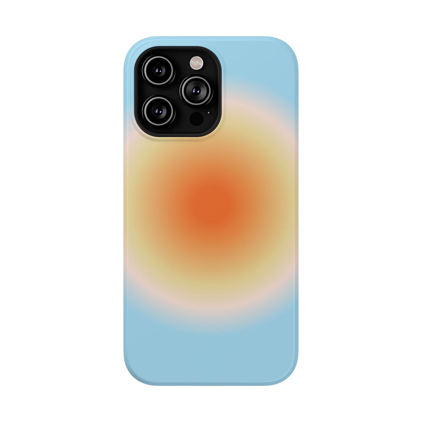 Orange & Blue Aura iPhone Case