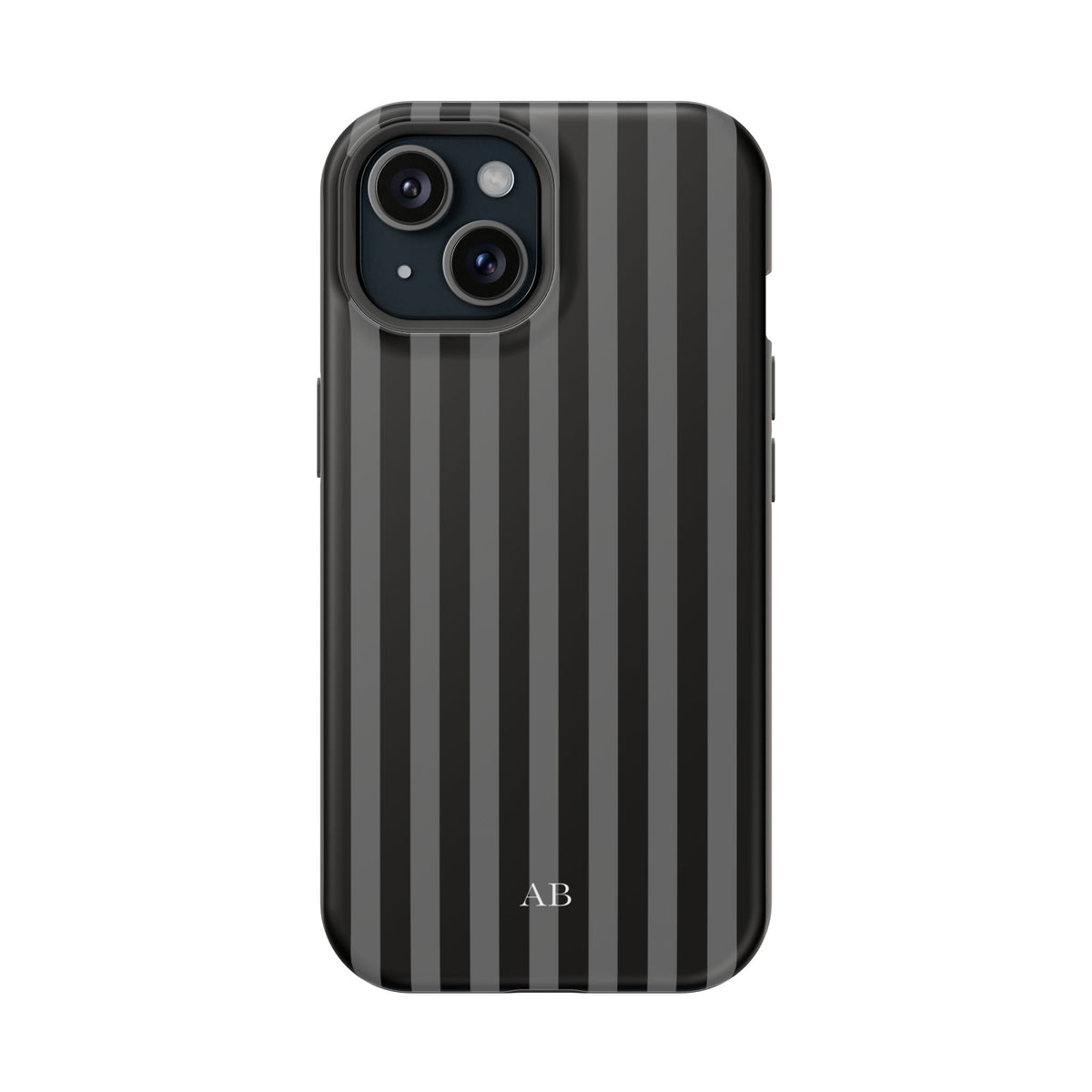 Custom Initials Twilight Stripes iPhone Case