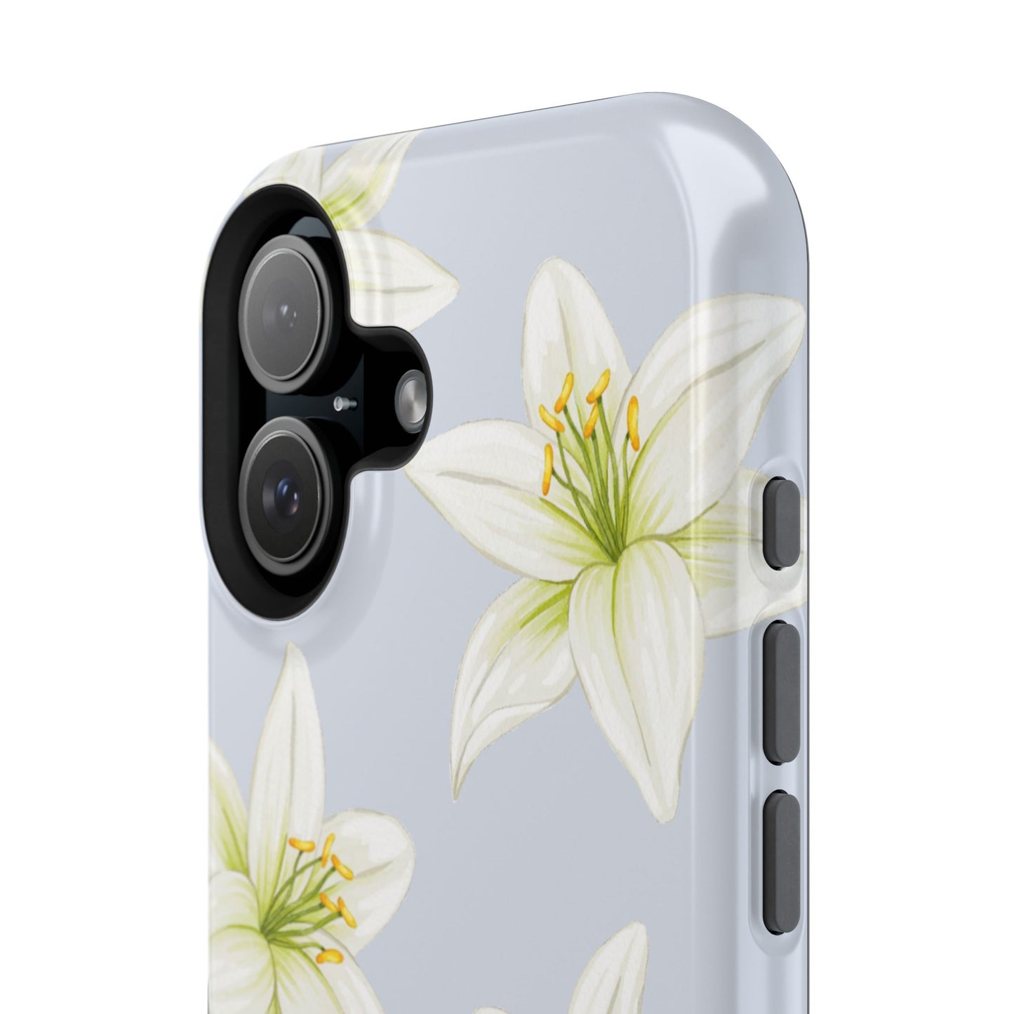 Blue Tiger Lily iPhone Case