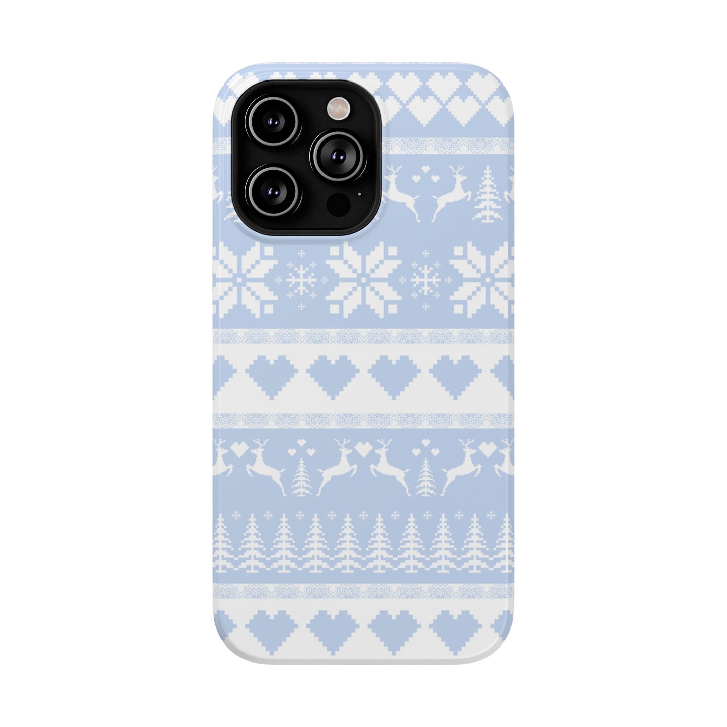 Blue Christmas Sweater iPhone Case