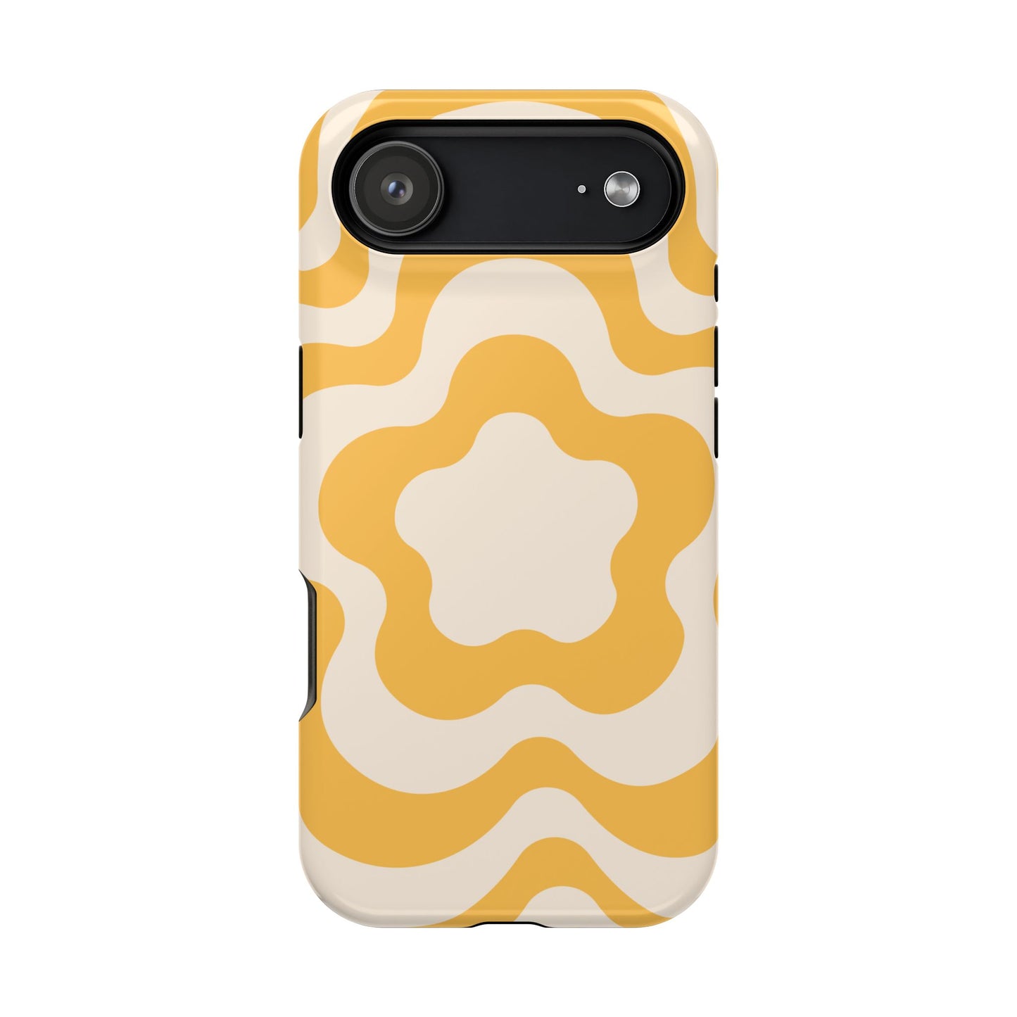 Yellow Retro Flower iPhone Case
