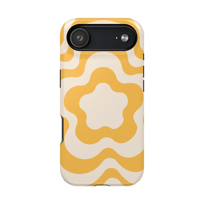 Yellow Retro Flower iPhone Case
