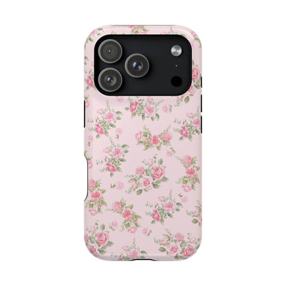 Pink Vintage Roses iPhone Case