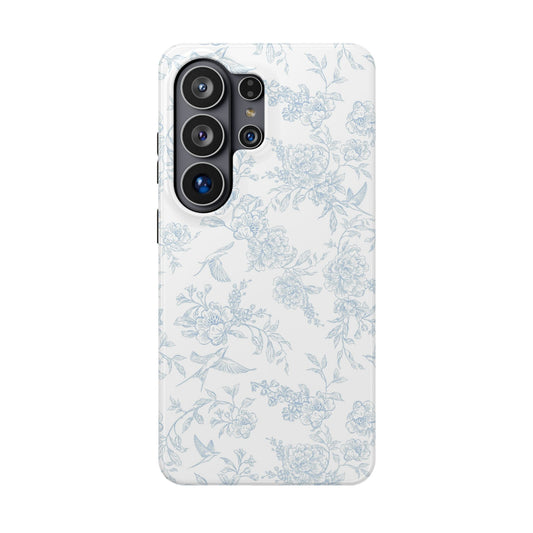 French Blue Toile Samsung Case