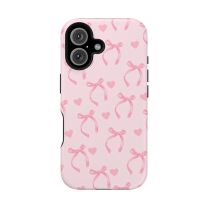 Bows & Hearts iPhone Case
