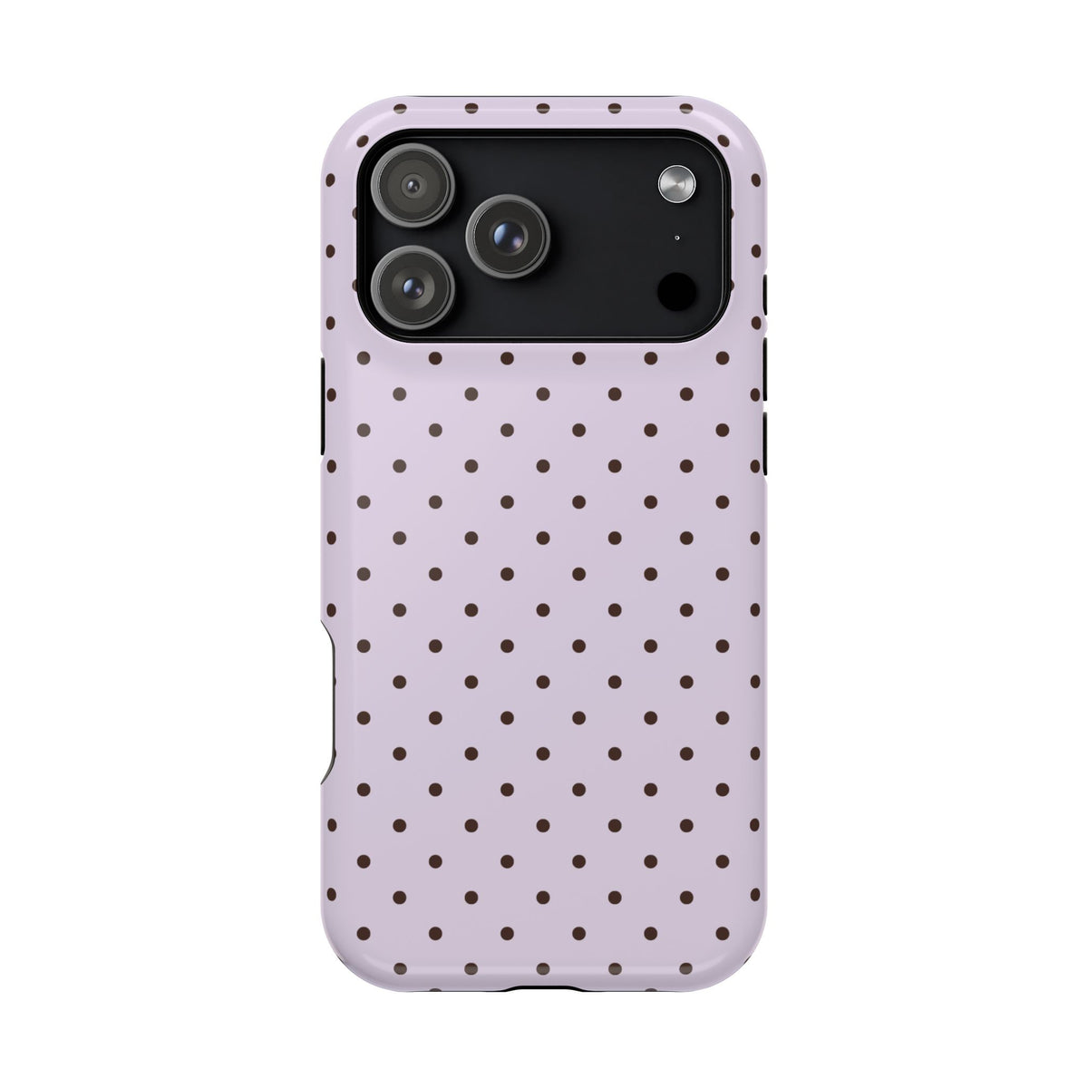 Berry Mocha Mini Dots iPhone Case