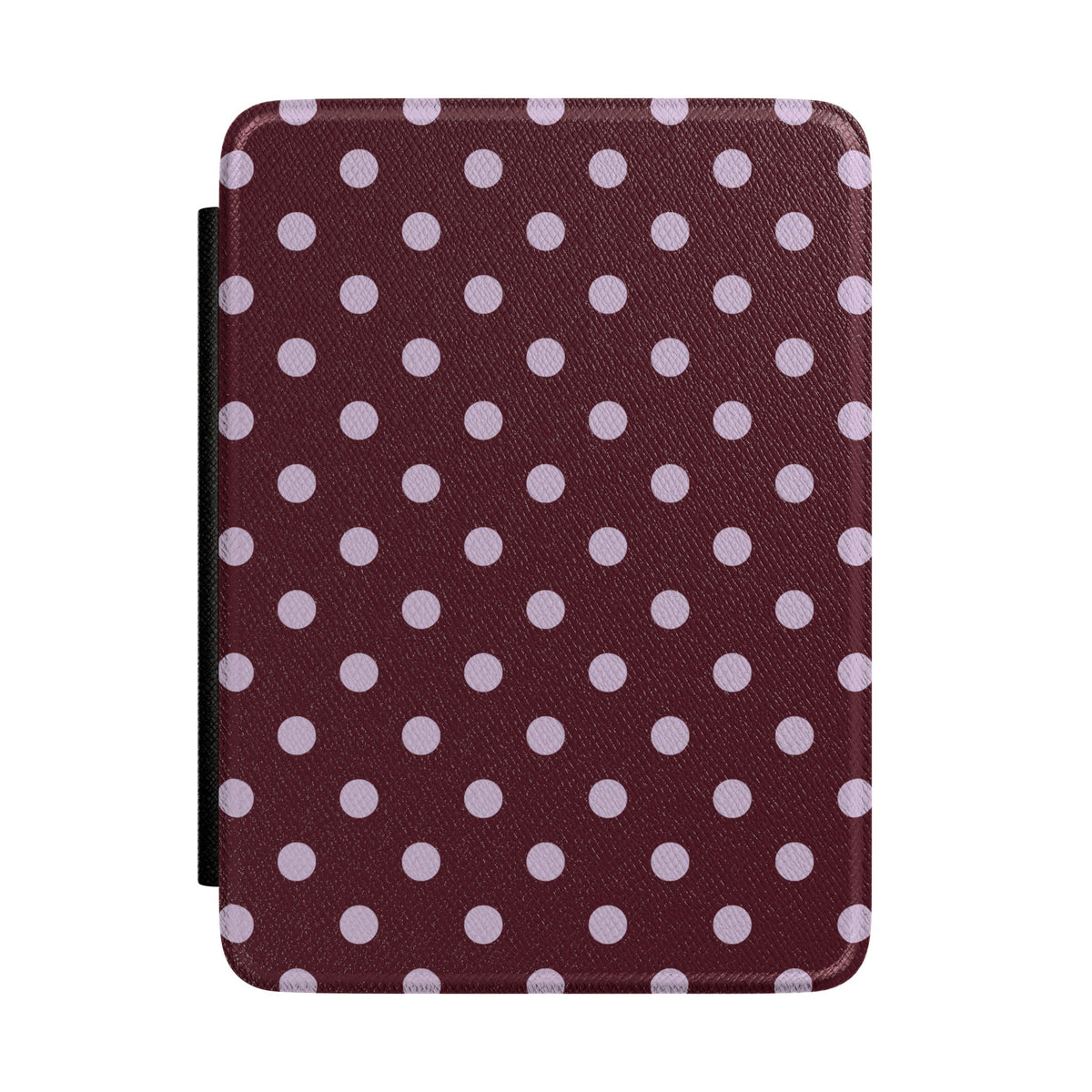 Burgundy & Violet Polka Dots Kindle Case