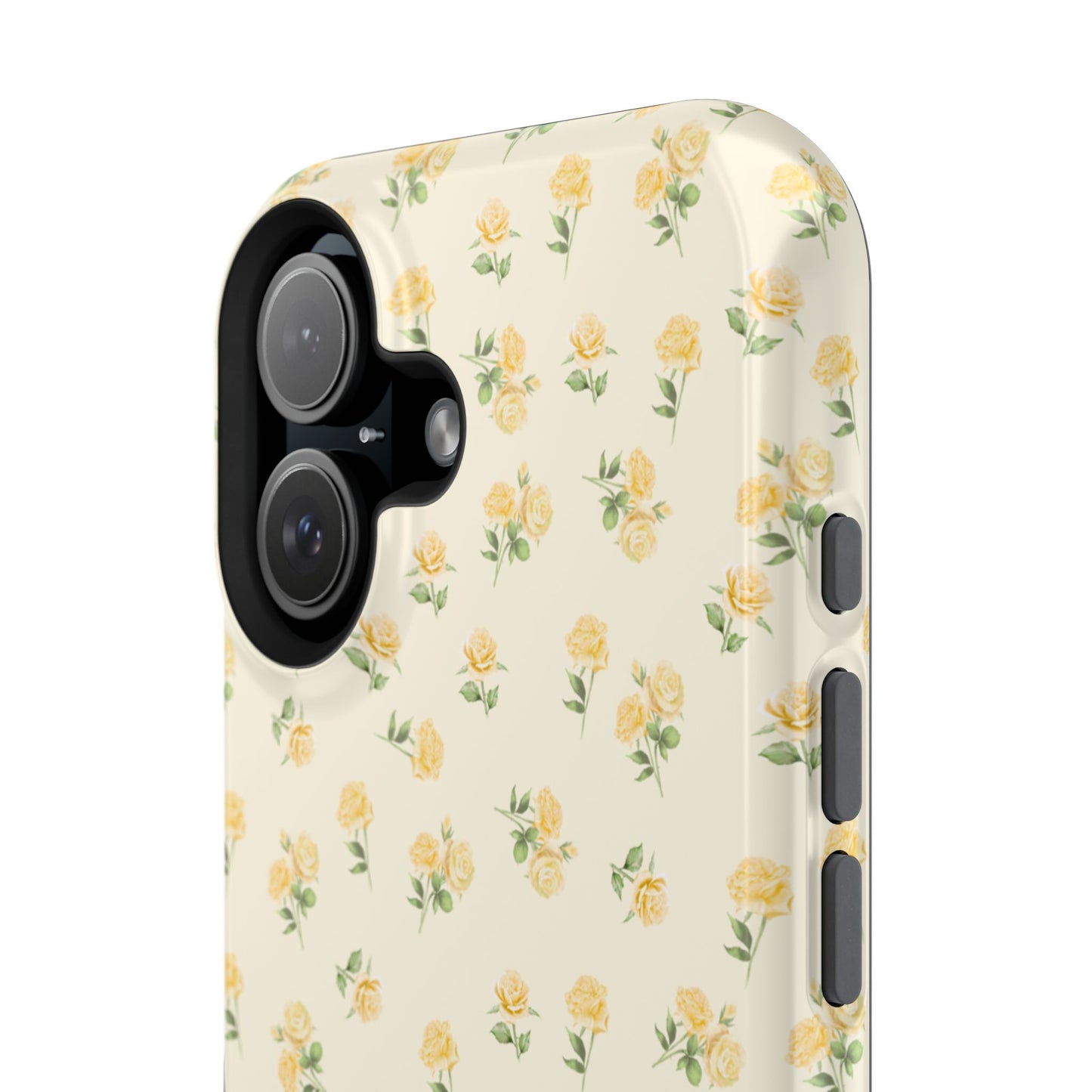 Yellow Ditsy Roses iPhone Case
