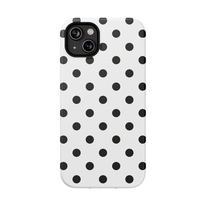 Black Polka Dots iPhone Case