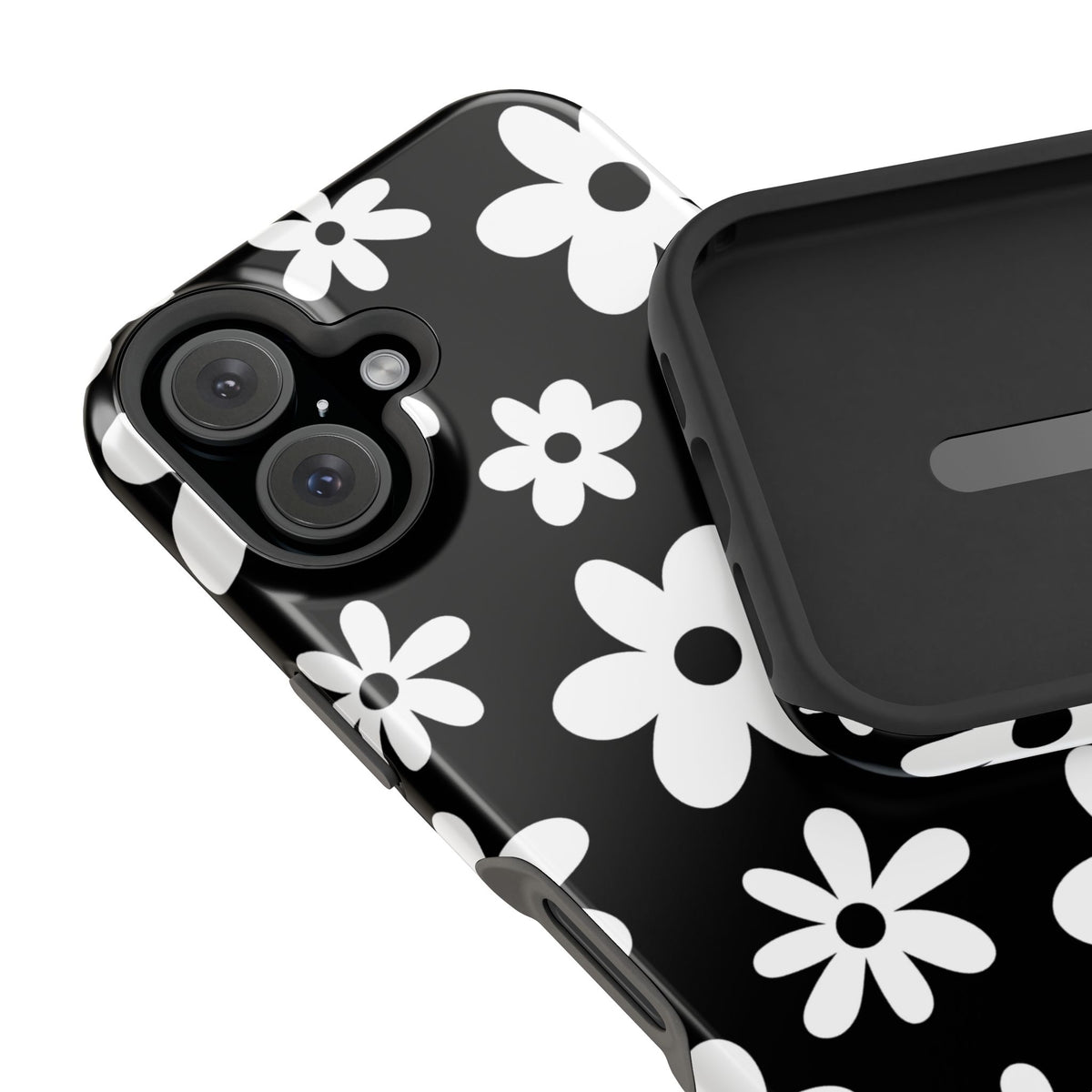 Black Flower Power iPhone Case