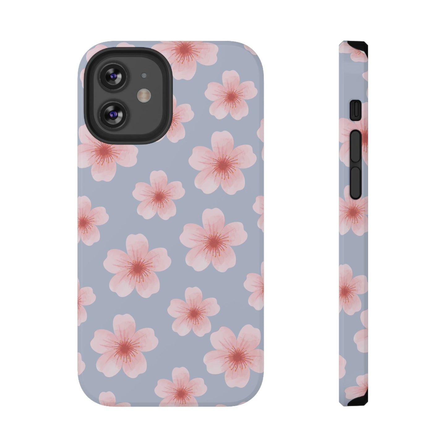 Blue Cherry Blossoms iPhone Case