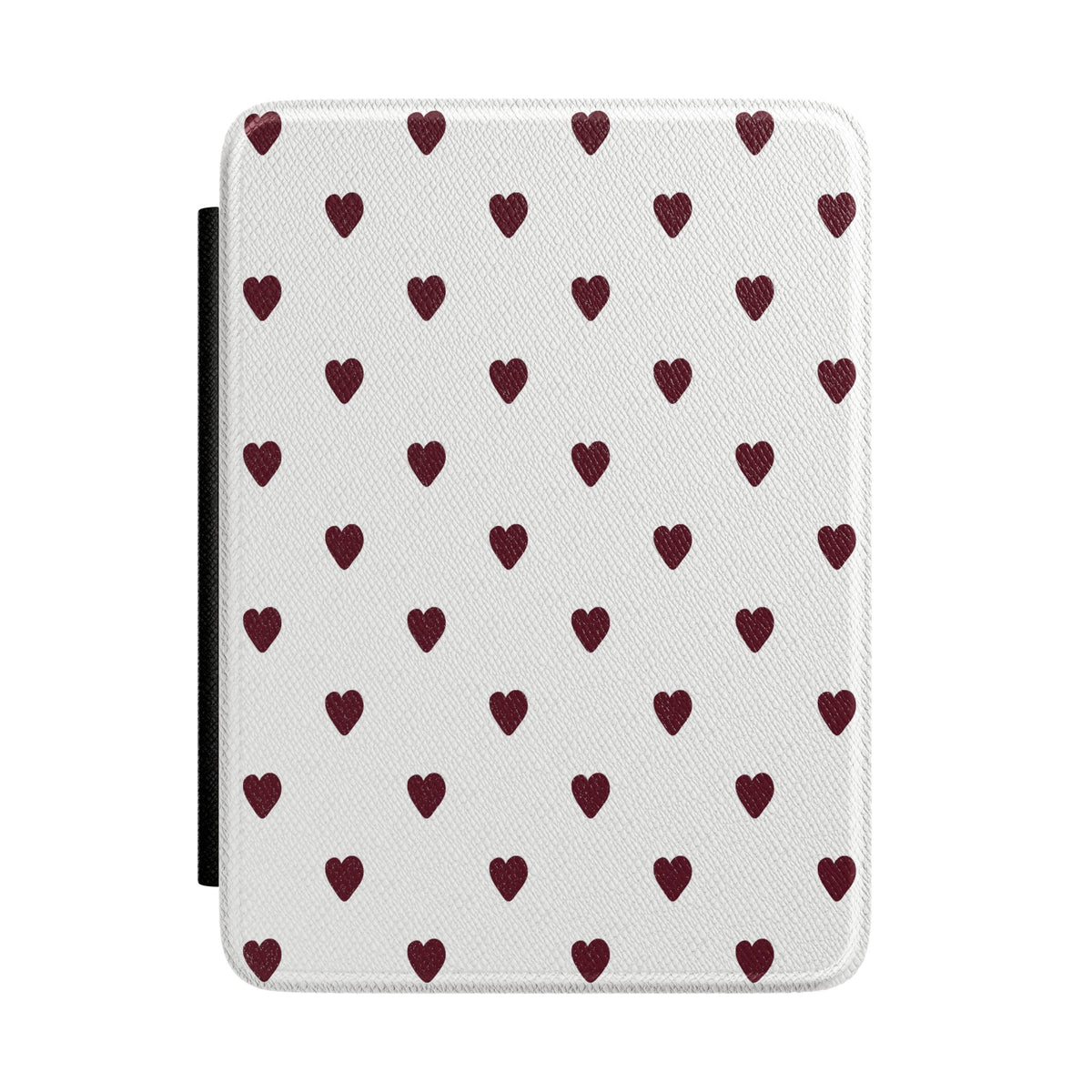 Burgundy Little Hearts Kindle Case