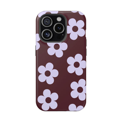 Burgundy Flowers iPhone Case
