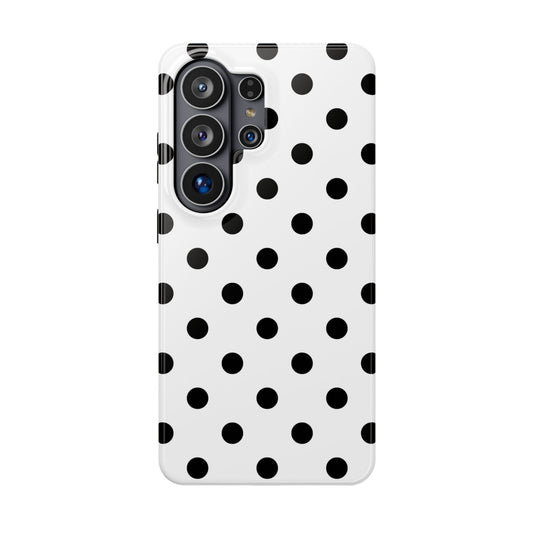 Black Polka Dots Samsung Case