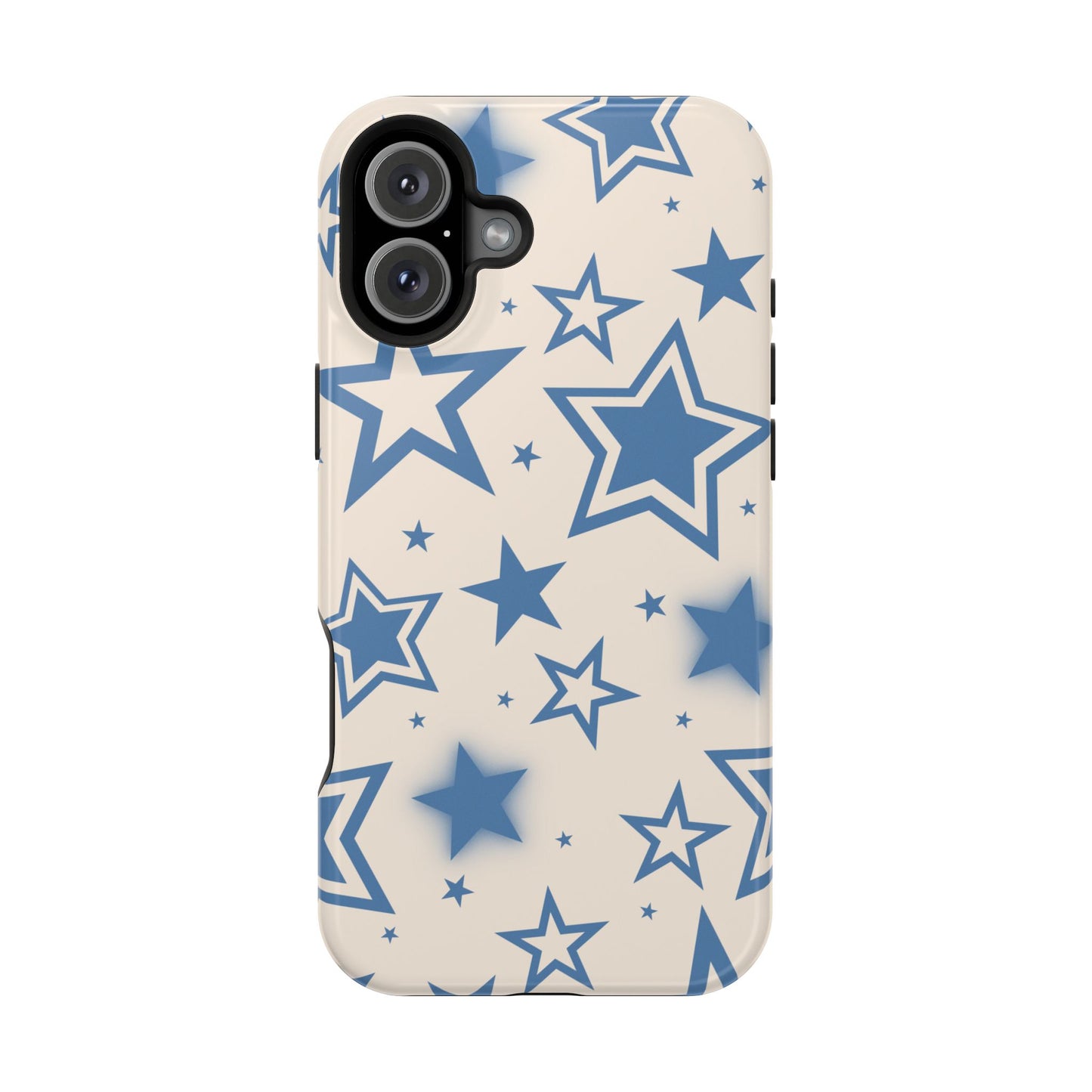 Beige & Blue Stardust iPhone Case