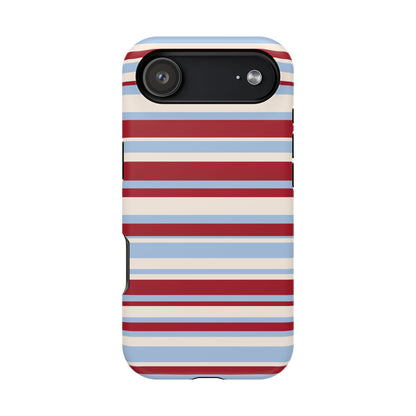 Cherry Soda Stripes iPhone Case