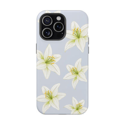 Blue Tiger Lily iPhone Case
