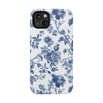 French Navy Toile iPhone Case
