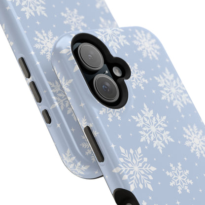 Blue Snowflakes iPhone Case