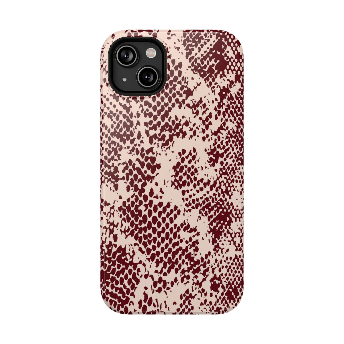 Burgundy Snake iPhone Case
