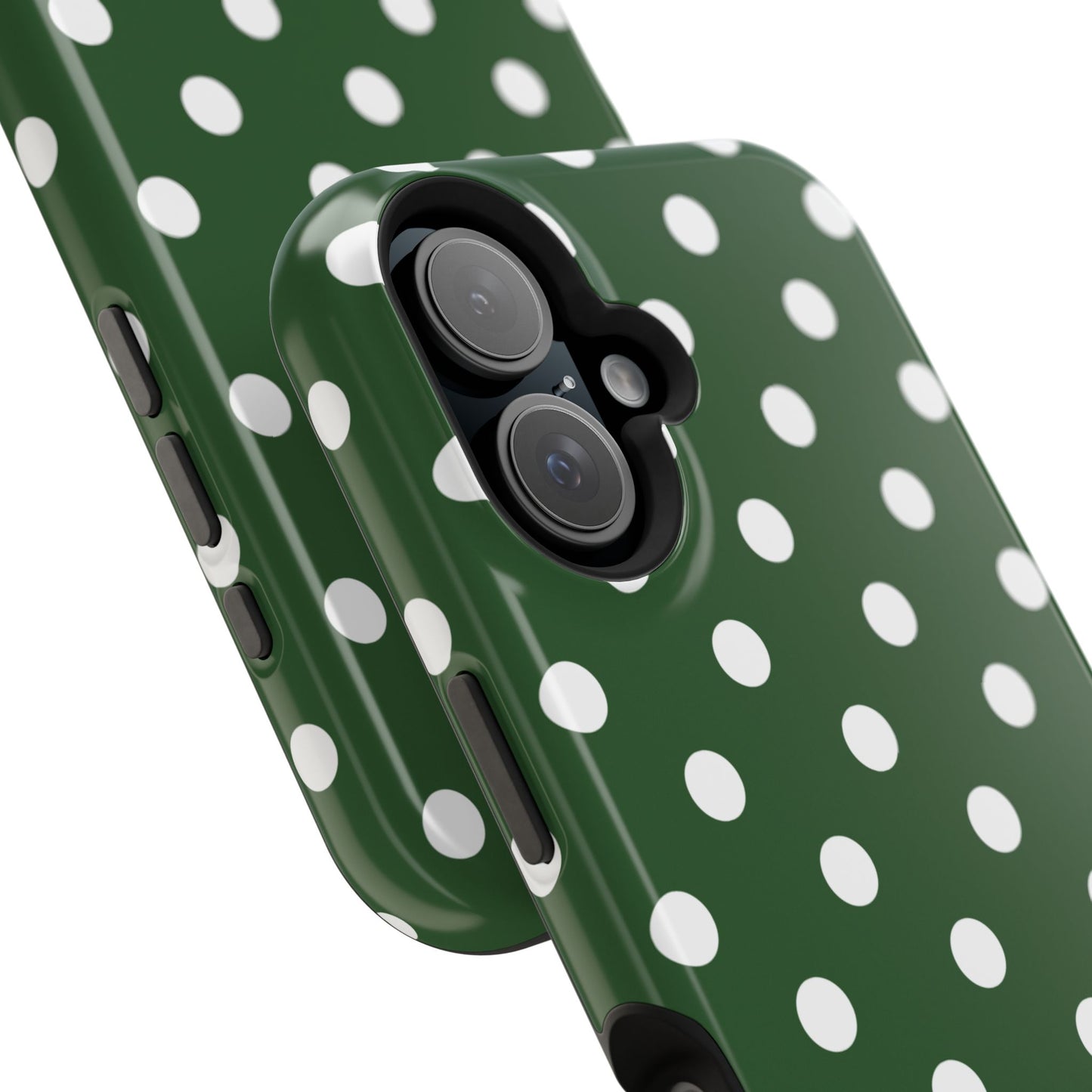 Green Polka Dots iPhone Case