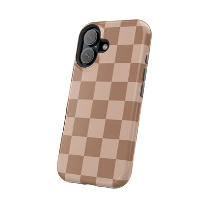 Toffee Checkered iPhone Case