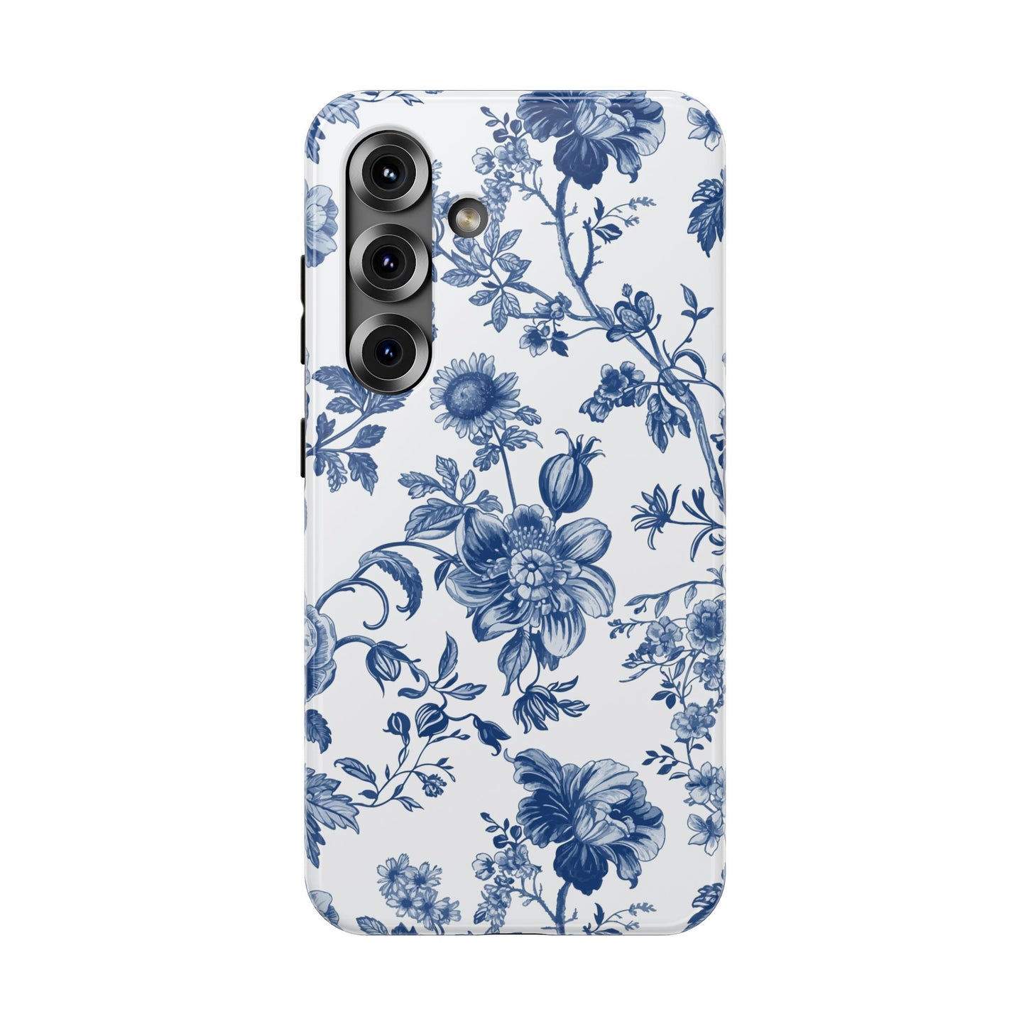 French Navy Toile Samsung Case