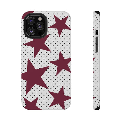 Burgundy Star iPhone Case