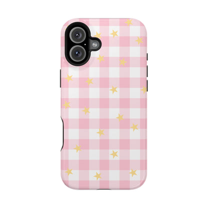 Pink Lemonade Gingham iPhone Case
