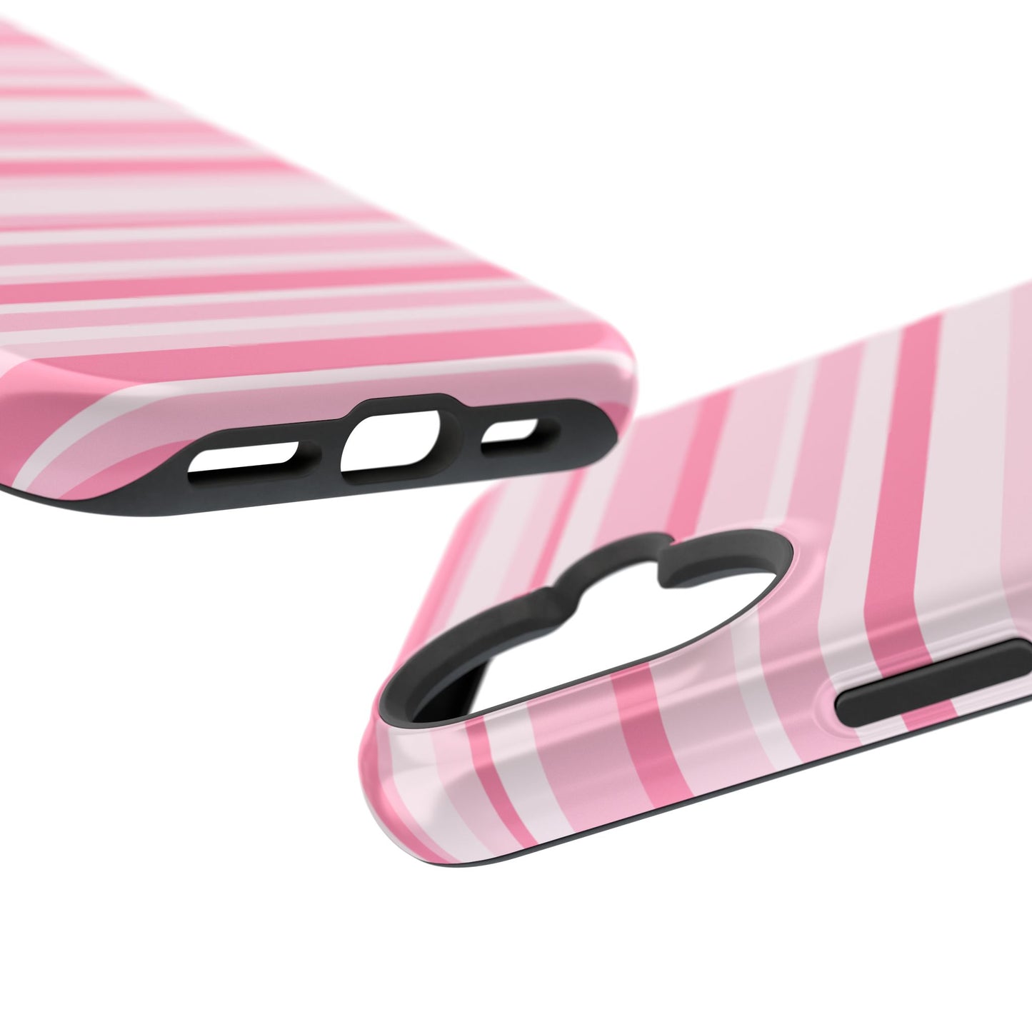 Pink Candy Stripes iPhone Case