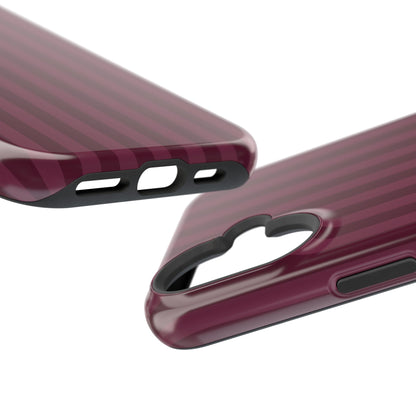 Plum Stripes iPhone Case