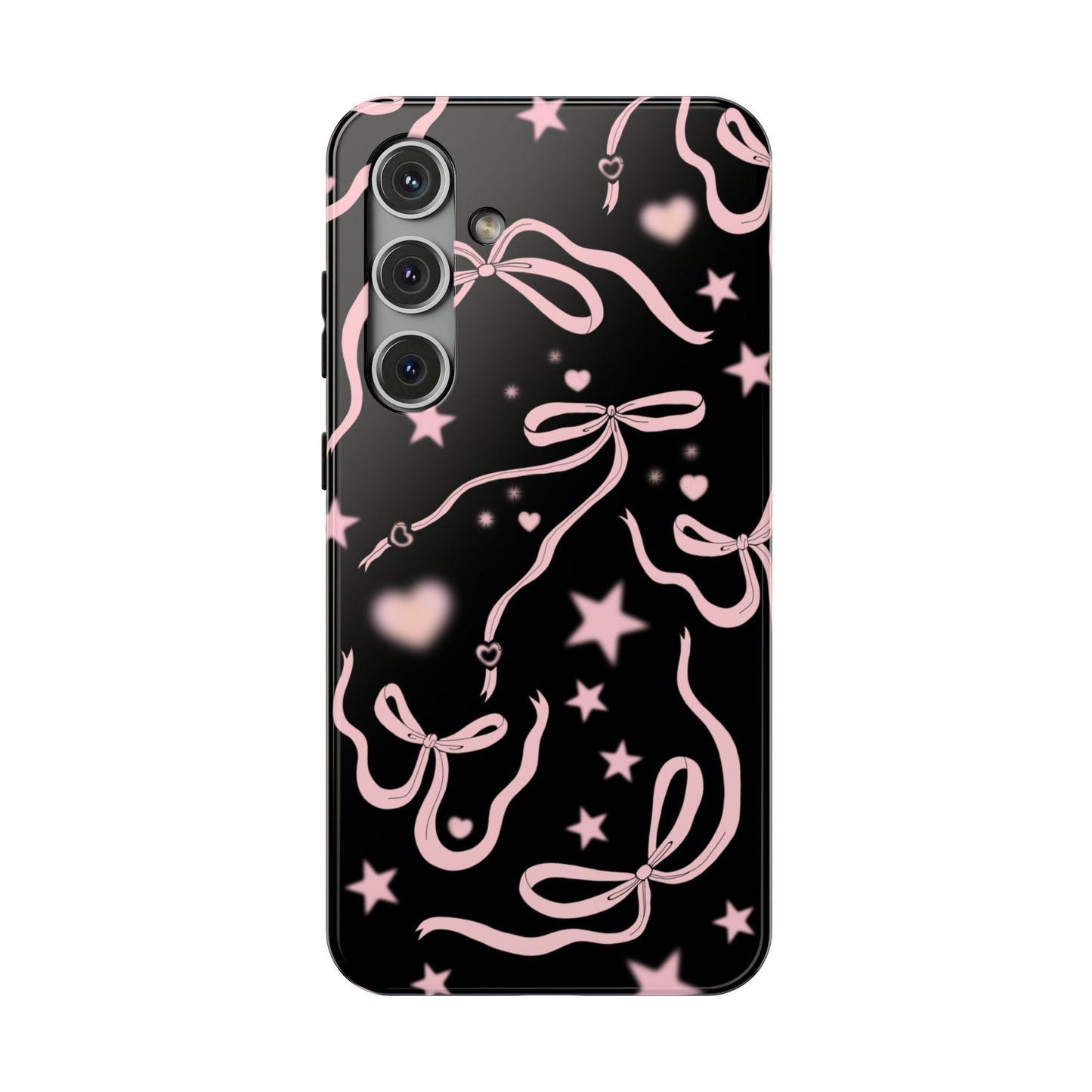 Black Cosmic Bows Samsung Case
