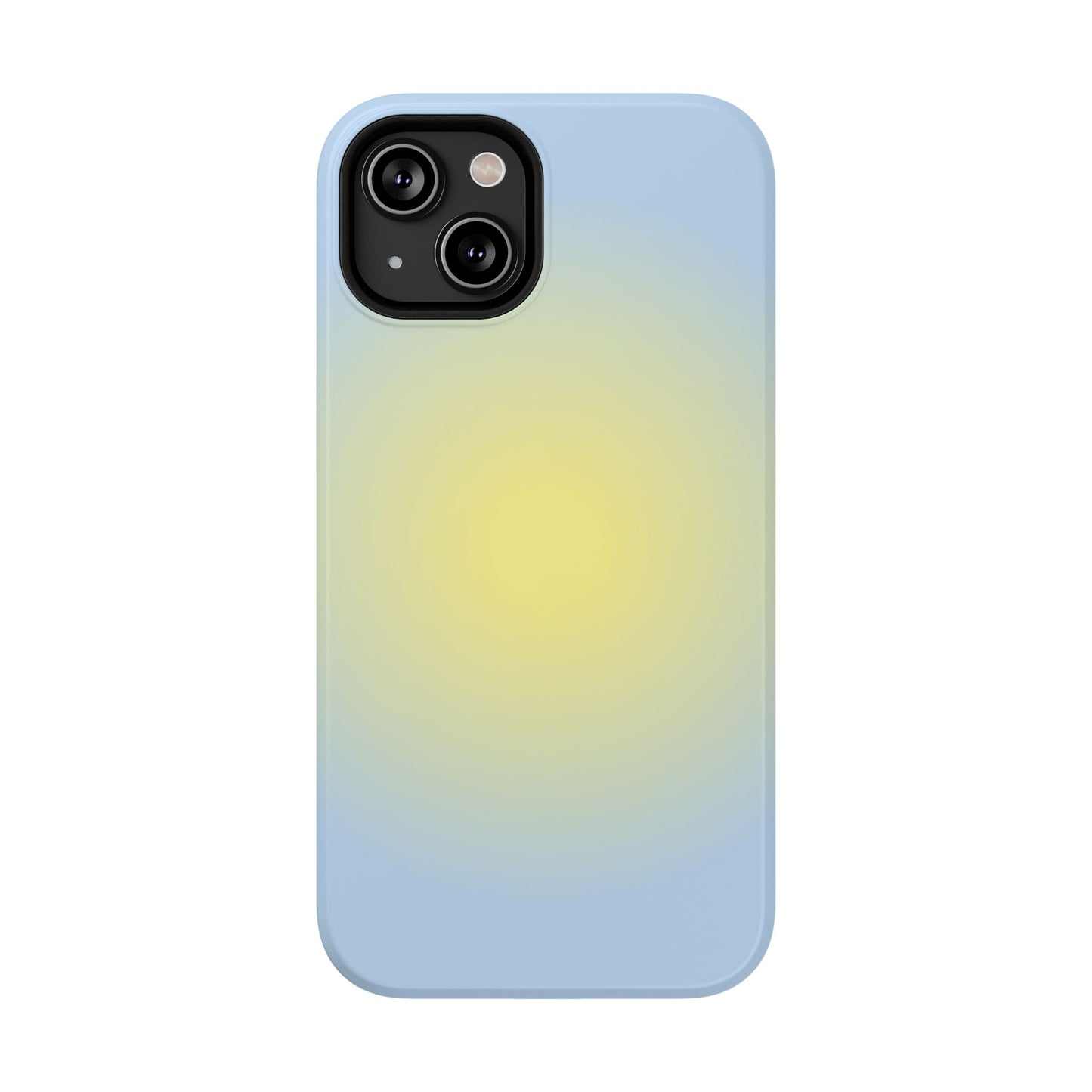 Yellow & Blue Aura iPhone Case