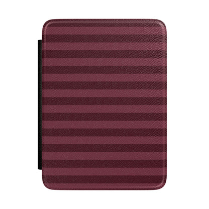 Burgundy Classic Striped Kindle Case