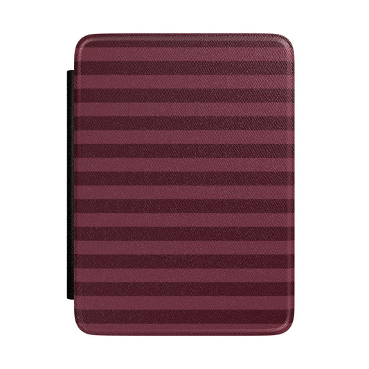 Burgundy Classic Striped Kindle Case