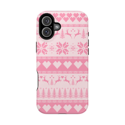 Pink Christmas Sweater iPhone Case