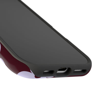 Burgundy Flowers iPhone Case