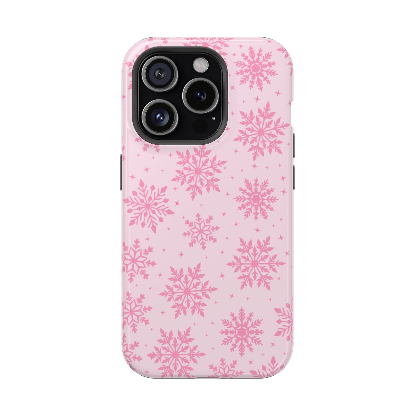 Pink Snowflakes iPhone Case
