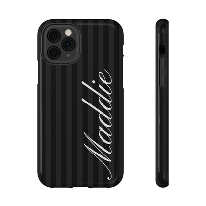 Custom Black Stripes iPhone Case