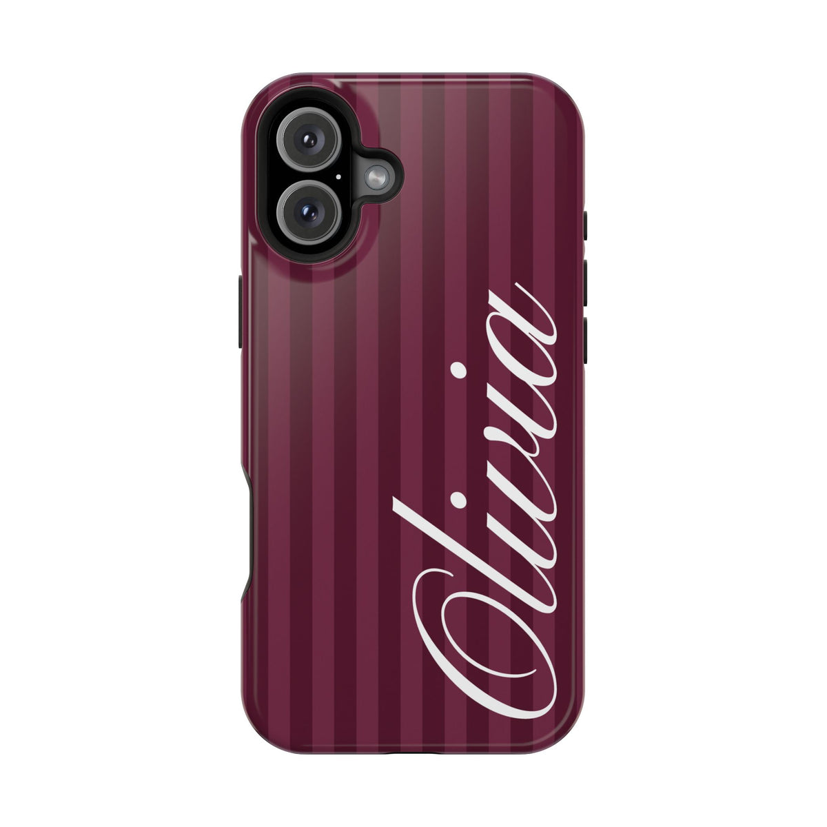 Custom Plum Stripes iPhone Case