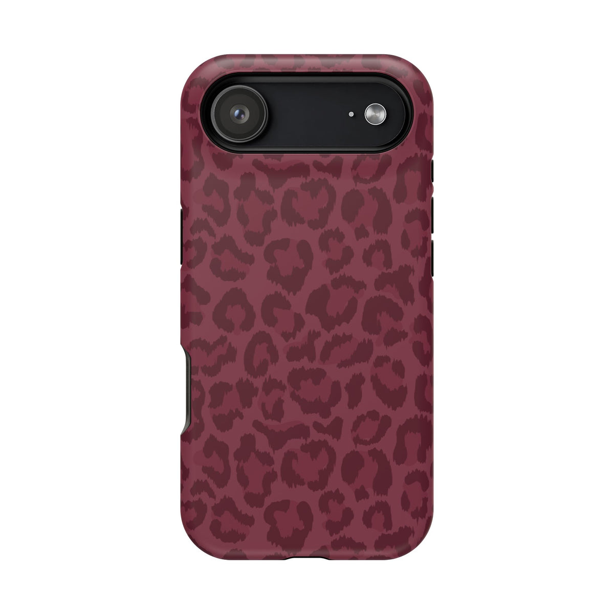 Burgundy Leopard iPhone Case