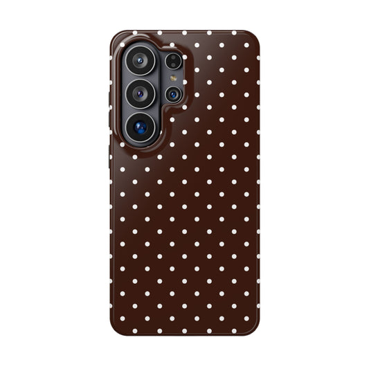Mocha Mini Dots Samsung Case