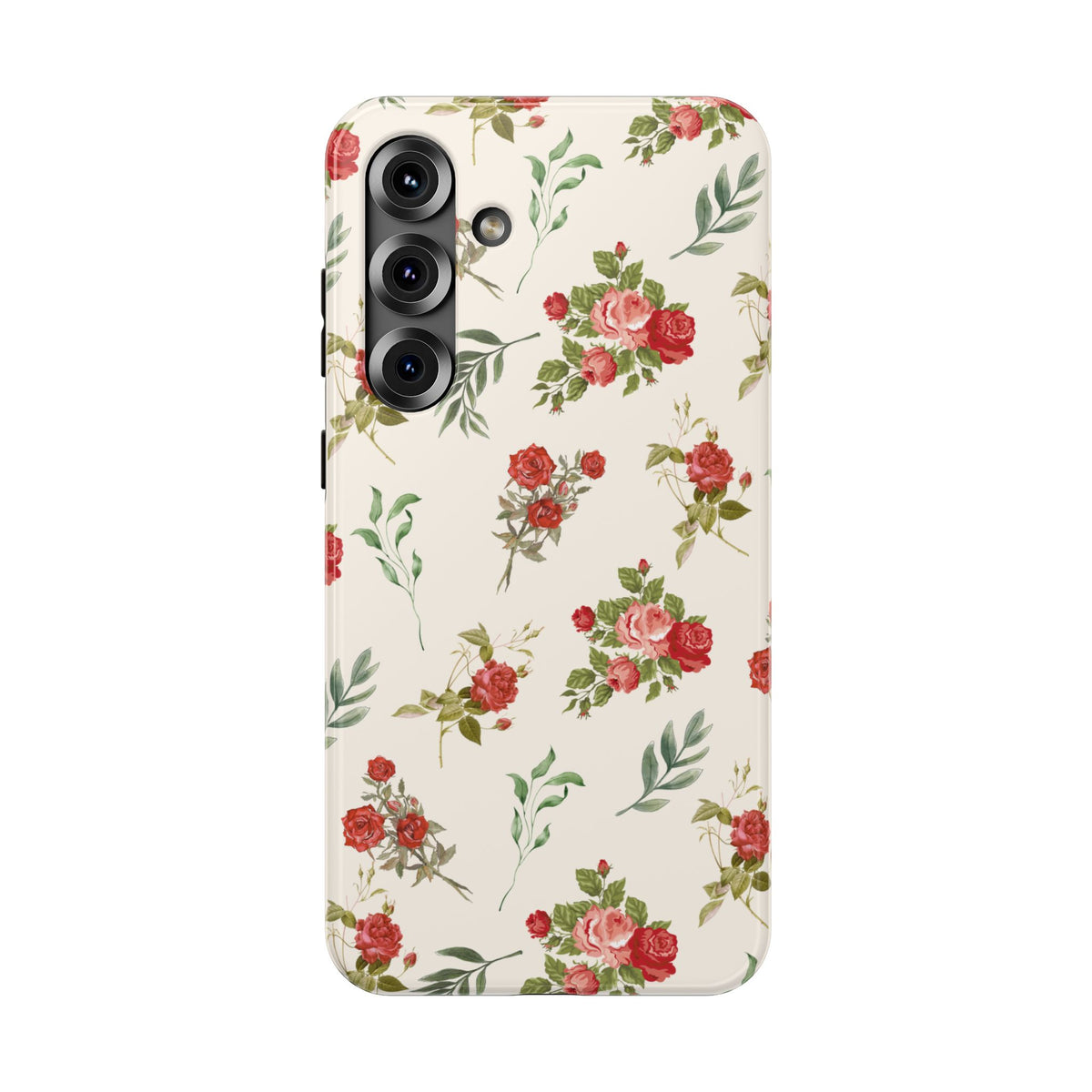 Red Vintage Roses Samsung Case
