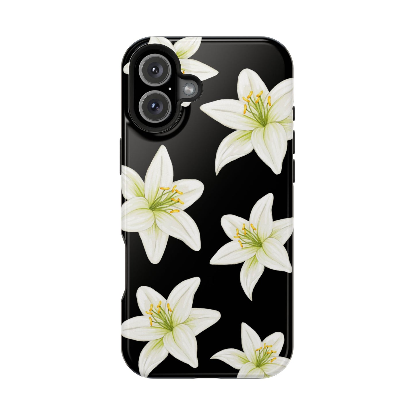 Black Tiger Lily iPhone Case