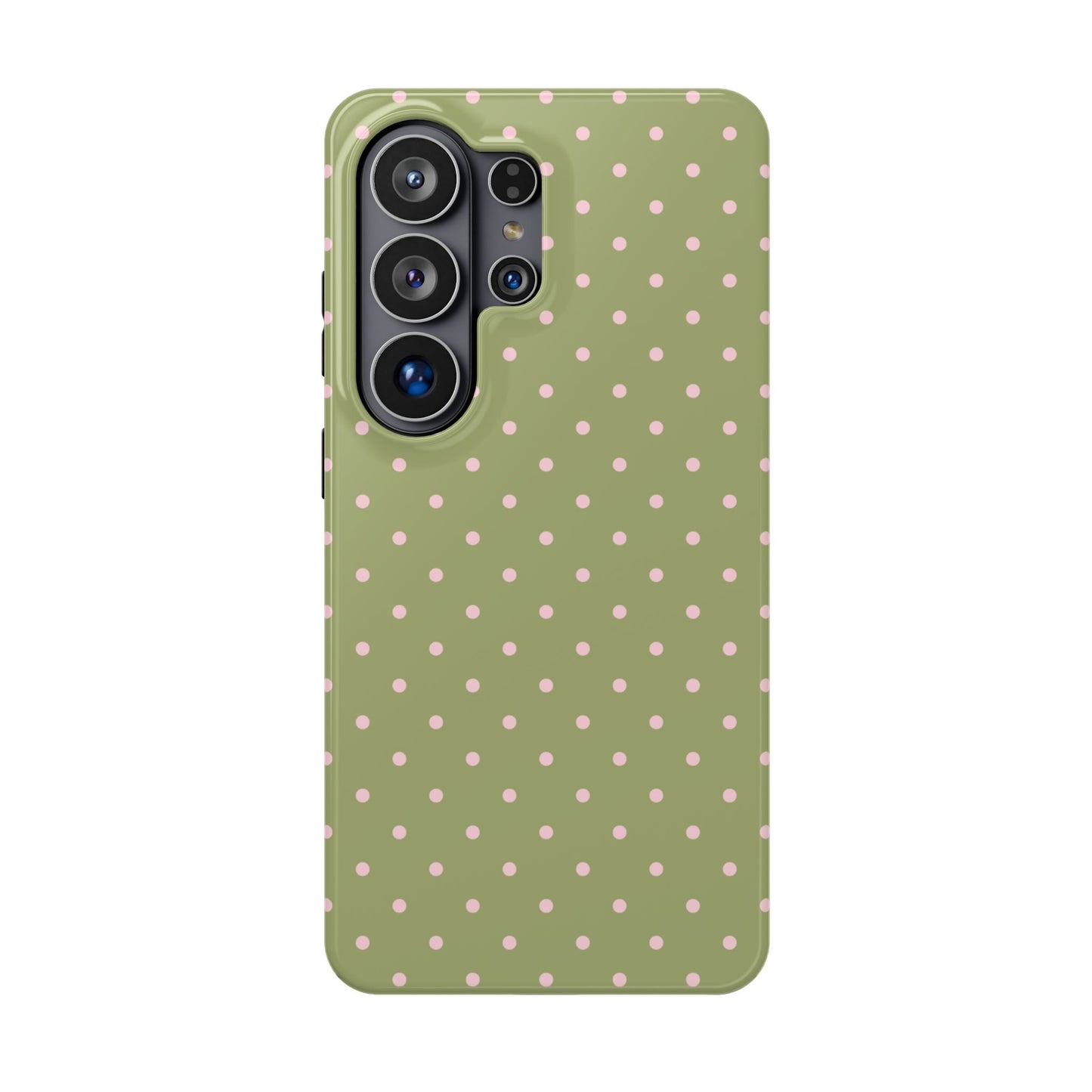 Pink Matcha Mini Dots Samsung Case